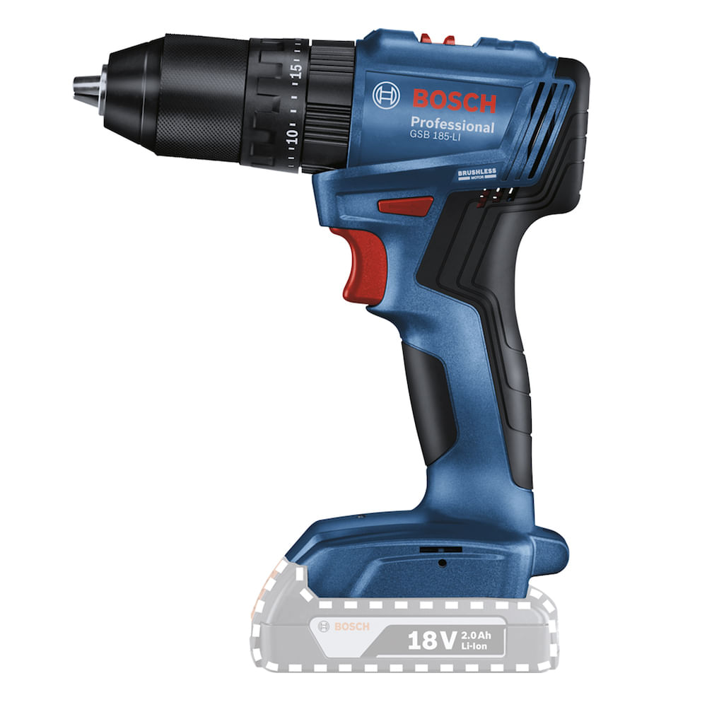 Furadeira Parafusadeira Impacto 18V Bosch GSB185LI-SB Sem Fio - Resseg