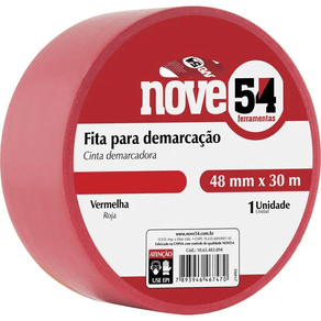 Fita P/Demarcação Ades. Vermelha 48 x 30 Nove54