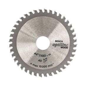 Disco serra circular Bosch Optiline Wood ø100x20mm 40D