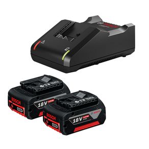 Kit 2 Baterias GBA 18V 4Ah + Carregador Bosch GAL18V-40 Bivolt