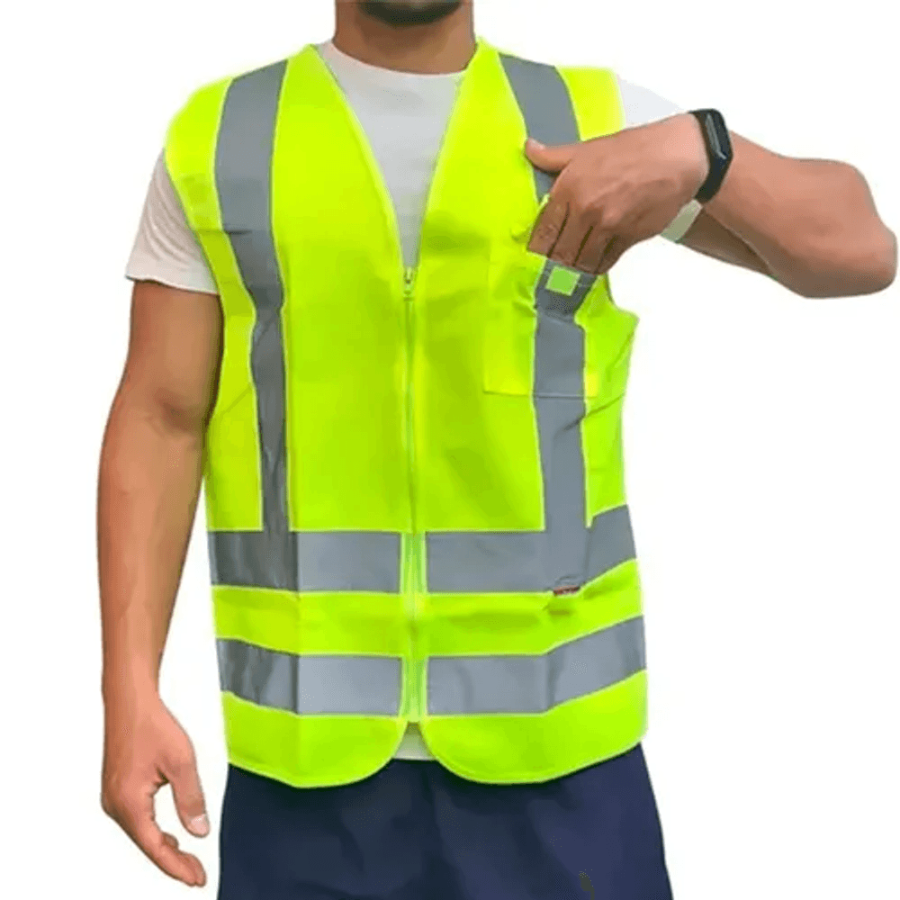 Colete Verde Refl. 1 Bolso tam G - Resseg