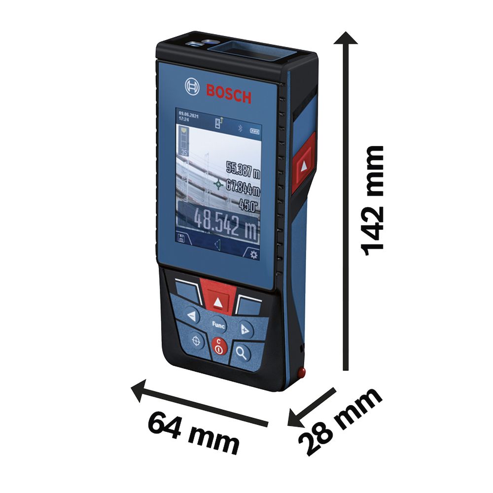 Medidor Laser Glm 50-12 Bosch Cinta De Distancia 50 Metros